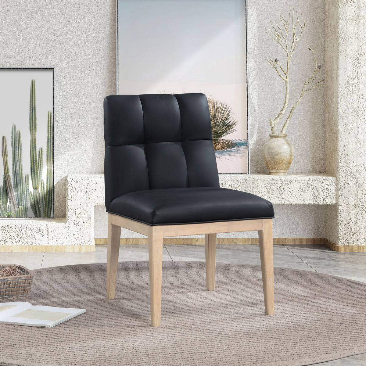 Adrian - Dining Side Chair (Set of 2) - Light Brown Legs