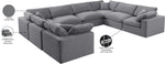 Comfy - 8 Piece Velvet Modular Sectional