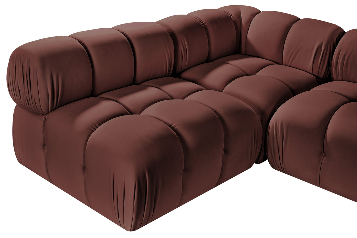 Orin - Velvet 5 Piece Modular Sectional