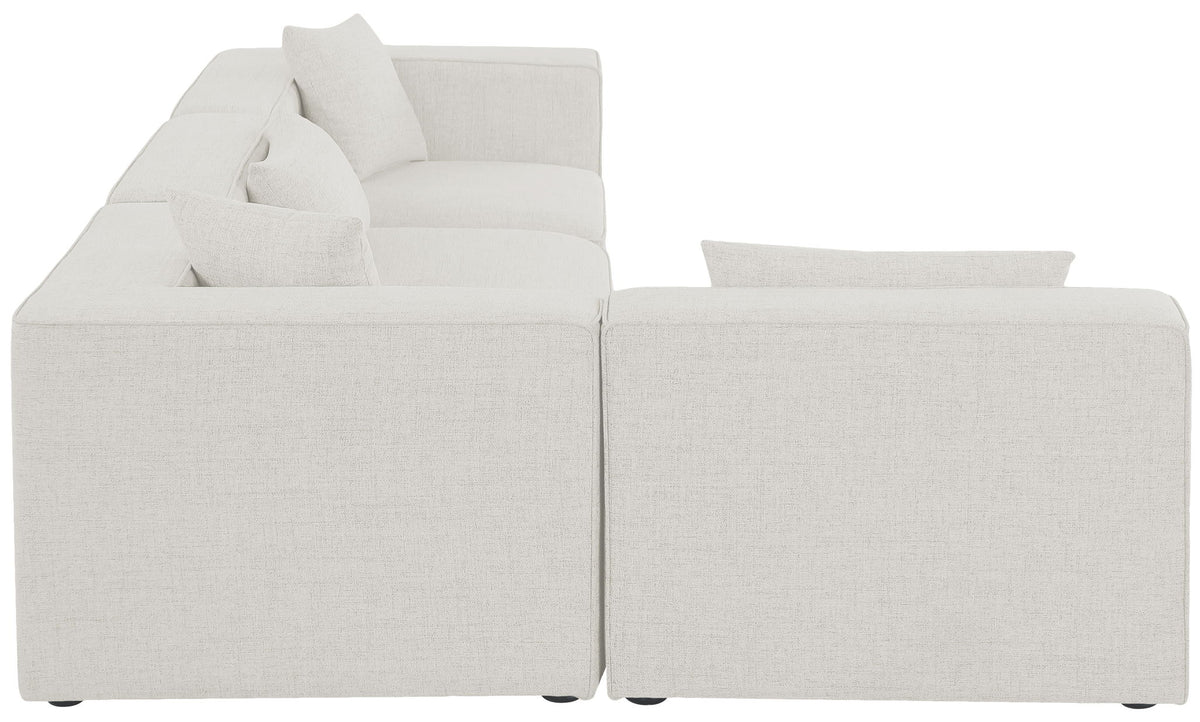 Cube - Linen 4 Piece Modular Corner Sectional