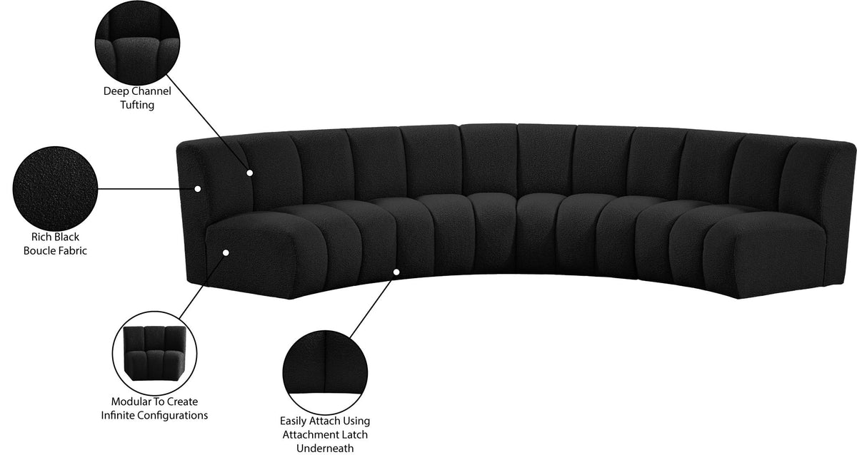 Infinity - 4 Piece Boucle Modular Sectional