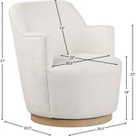 Clarita - Chenille Swivel Accent Chair