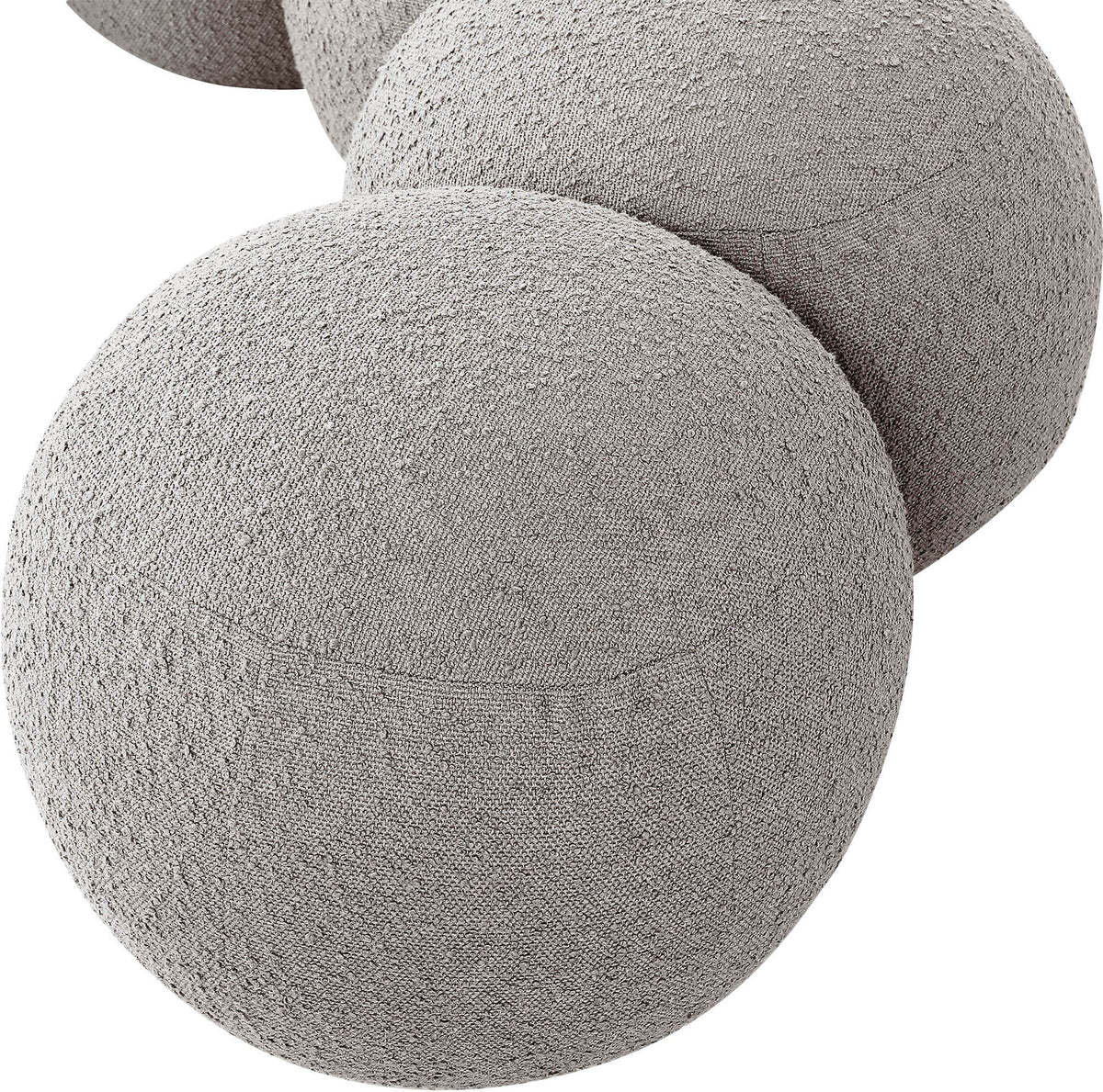Apollo - Boucle Fabric Bench