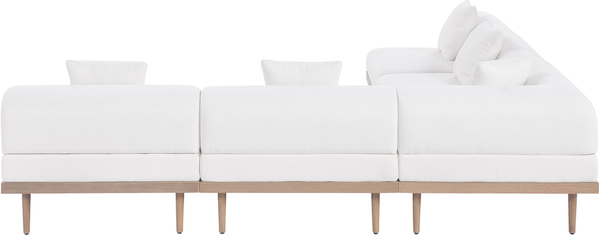 Laguna - 5 Piece 106.5" Upholstered Outdoor Patio Modular Sectional