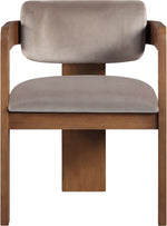 Sacha - Velvet Dining Chair With Brown Base (Set of 2)