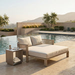 Tidecrest - Side Table - White / Light Brown