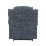 Omarion - Power Recliner With Lift & Heating & Massage - Blue Chenille