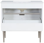 Modernist - Bathroom Vanity With Chrome Legs