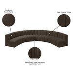 Arc - Boucle Fabric 7 Piece U-Shaped Modular Sofa