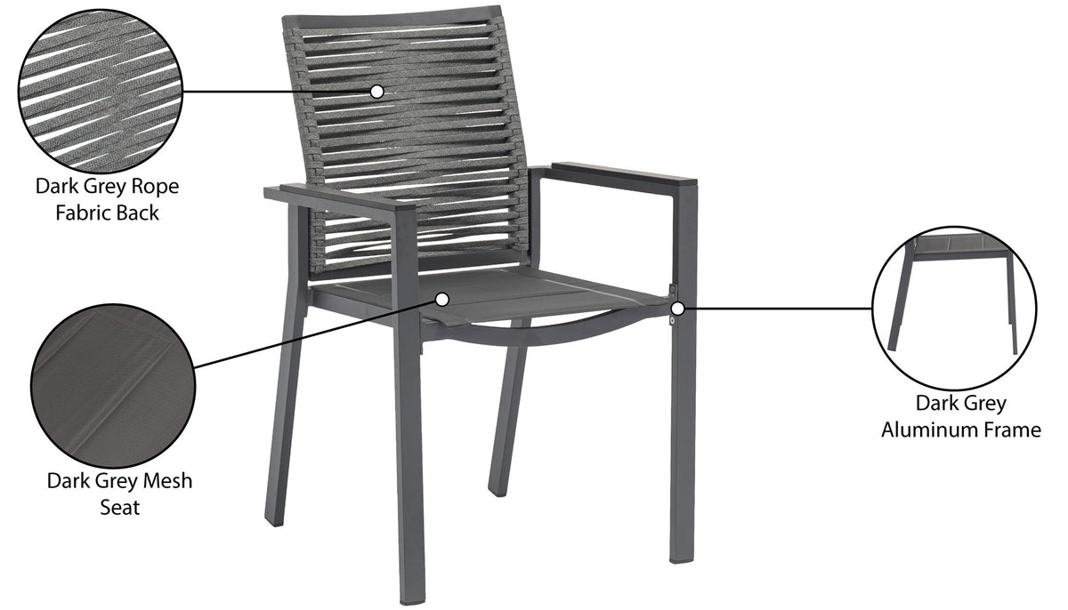 Maldives - Rope Outdoor Patio Dining Arm Chair (Set of 2)