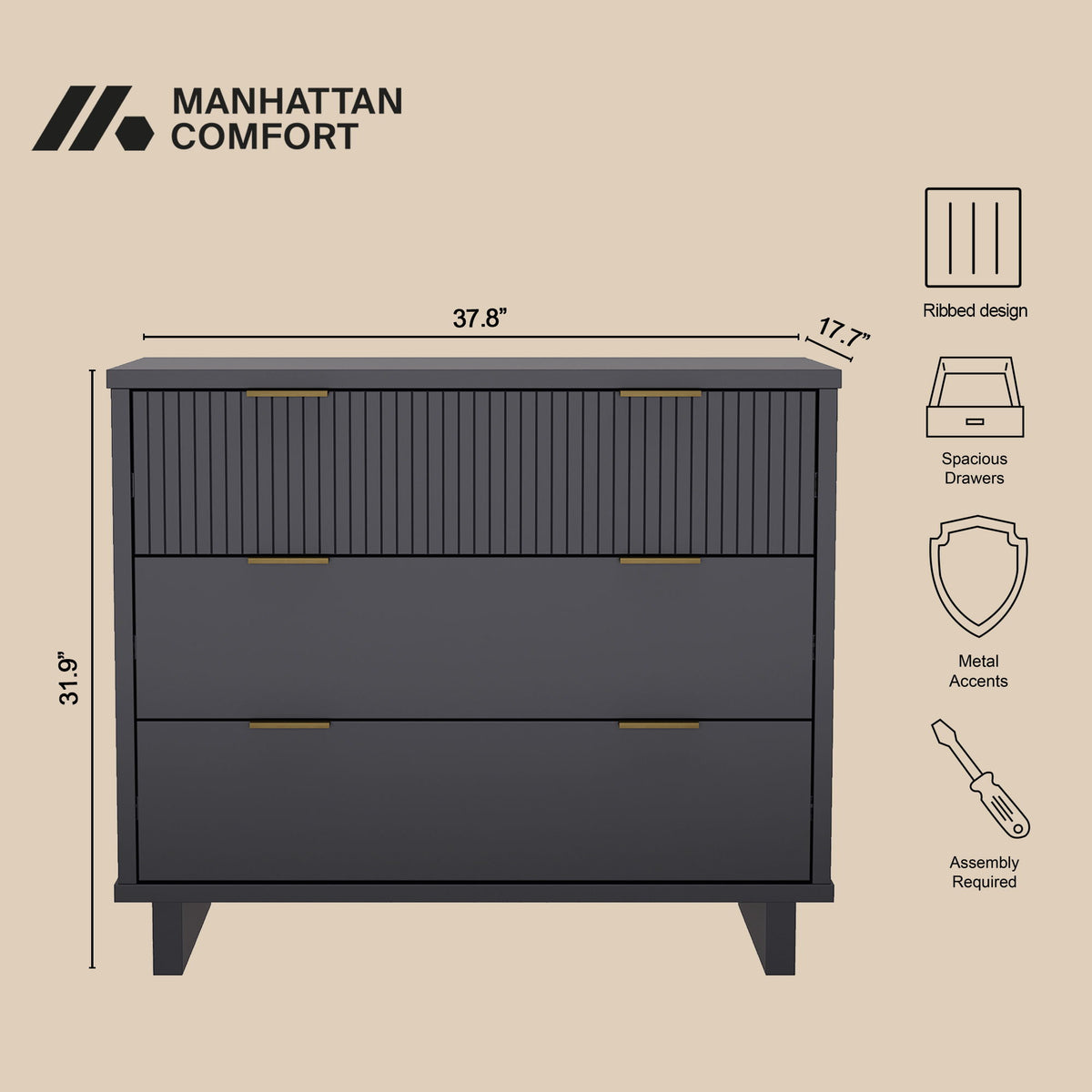 Manhattan Elara - Solid Wood Dresser