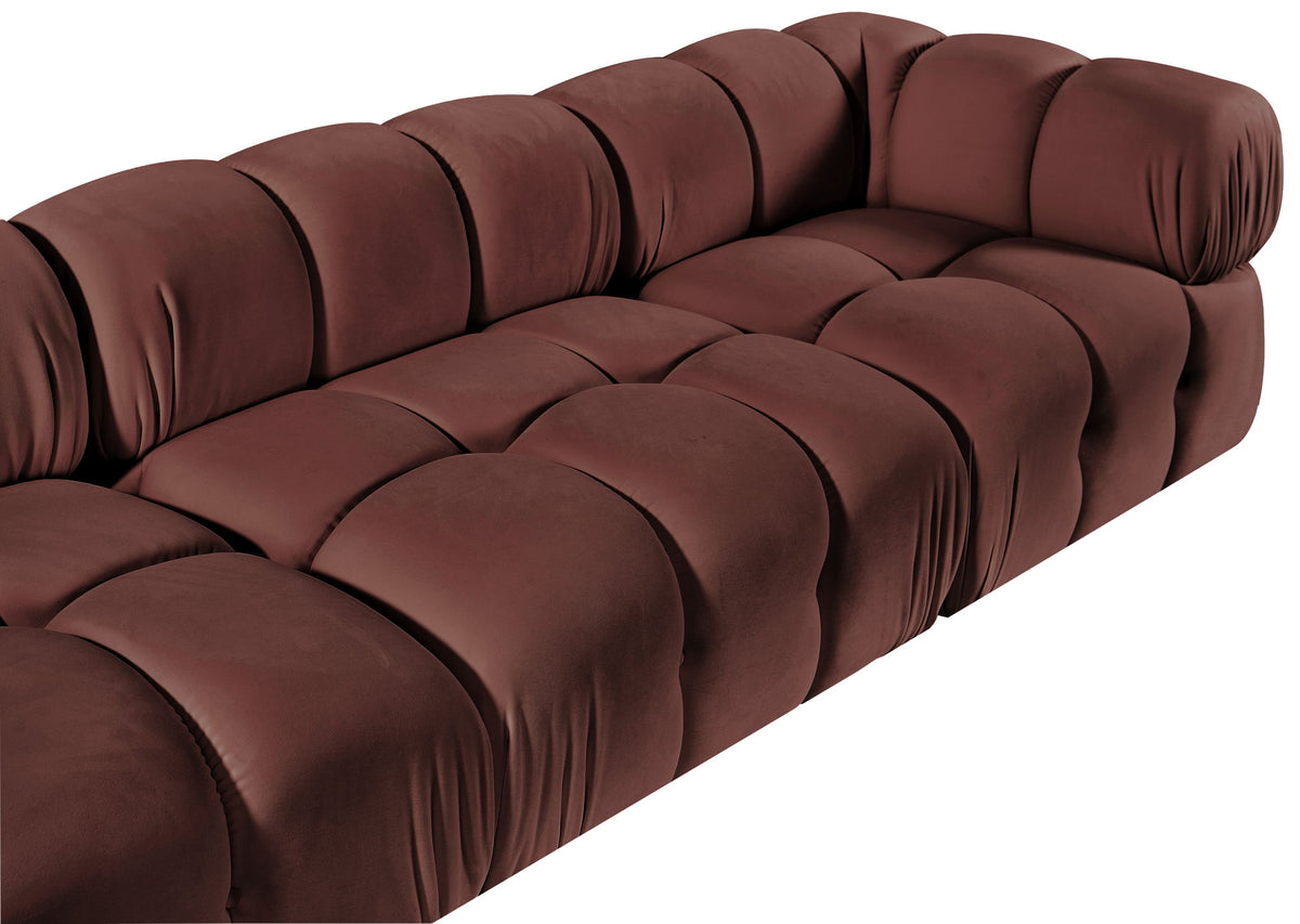 Orin - Velvet 5 Piece Modular Sectional