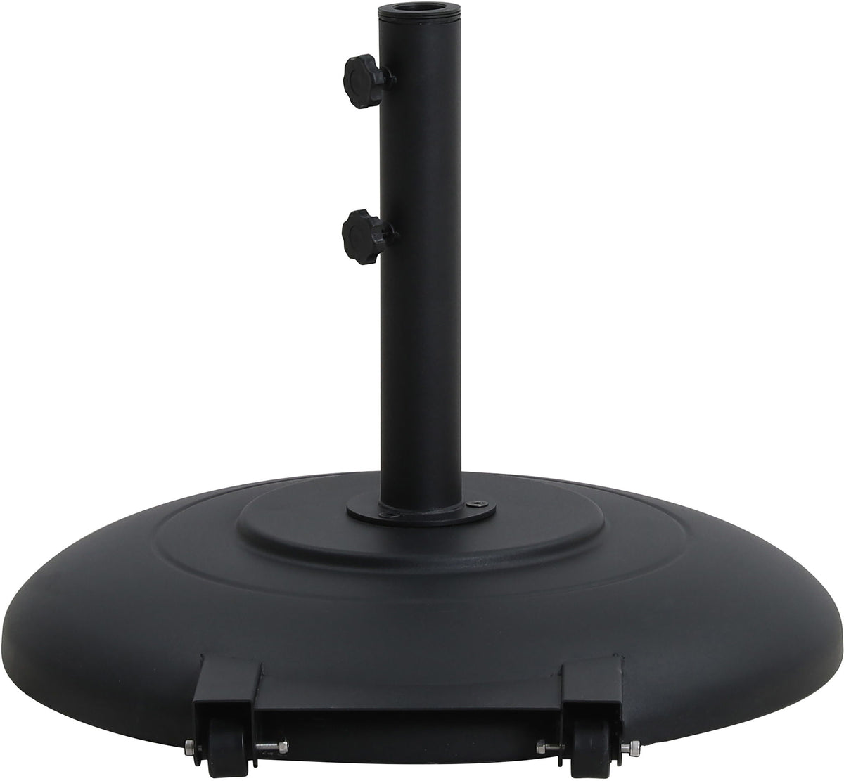 Amalfi - Patio Umbrella - Black Base / Black Pole
