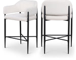 Dame - Fabric Upholstered Counter Stool (Set of 2)