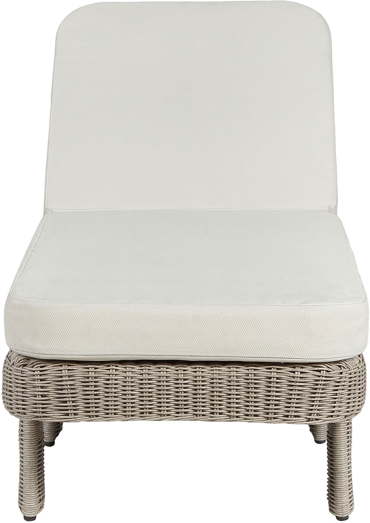 Sandbay - Olefin Water Resistant Fabric And Wicker Outdoor Patio Lounge Chair