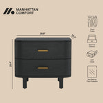 Manhattan Solara - Solid Wood Nightstand