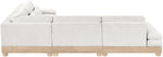 Turin - Chenille Fabric Upholstered Modular Sectional - White