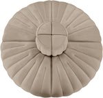 Rummi - Round Velvet Performance Fabric Upholstered 4 Piece Modular Sofa