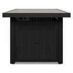 Beachcroft - Rectangular Fire Pit Table - Black / Light Gray