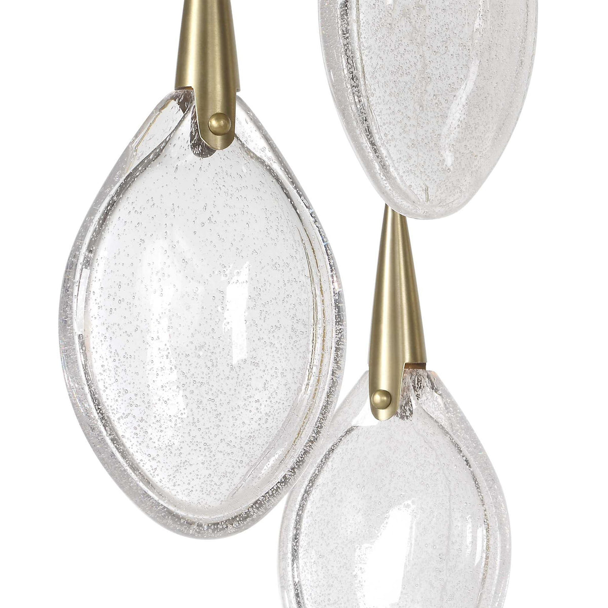 Deluge - 7 Light LED Pendant - Brass
