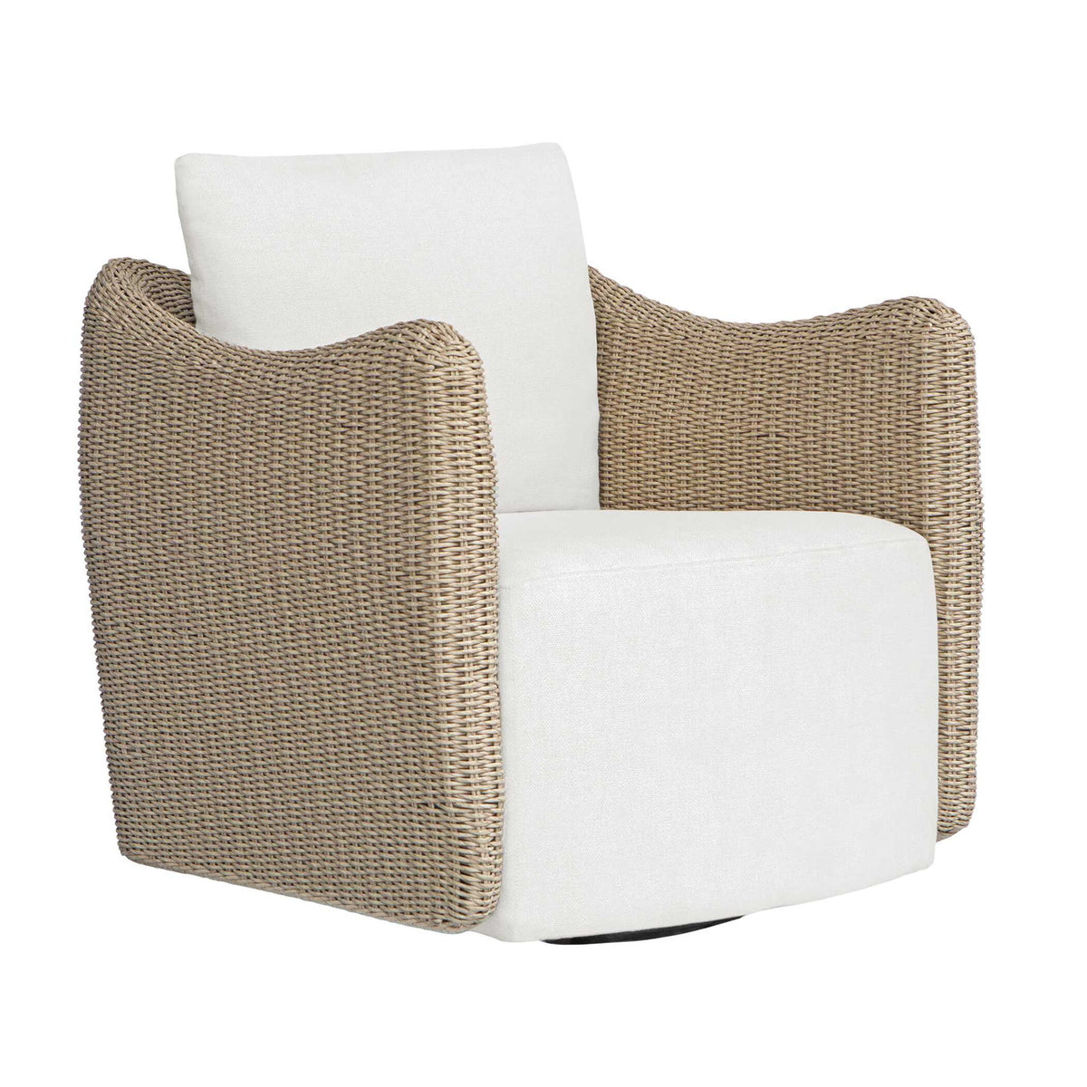 Sunset - Outdoor Swivel Lounge Chair - Oatmeal / Oyster White