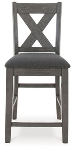 Caitbrook - Rect Drm Counter Table Set (Set of 7) - Gray