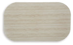 Kimora - Rectangular Cocktail Table - Beige / Dark Brown
