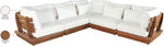 Mirella - 5 Piece Water Resistant Fabric Upholstered Outdoor Patio Modular Sectional
