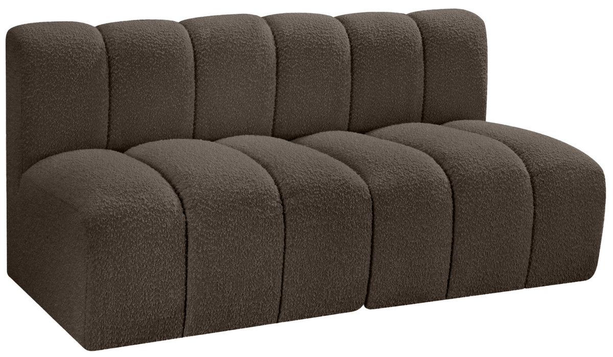 Arc - Boucle Fabric 2 Seats Modular Sofa