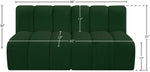 Arc - Boucle Fabric 2 Seats Modular Sofa