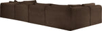 Shaggy - 6 Piece Modular U-Shaped Armless Sectional