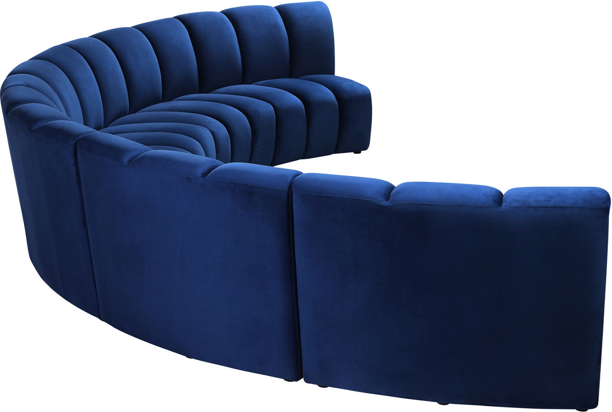 Infinity - 5 Piece Velvet Modular Sectional