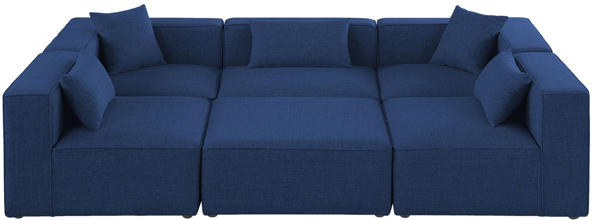 Cube - Linen 6 Piece Modular Sectional