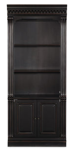 Telluride - Bunching Bookcase (With Doors) - Black