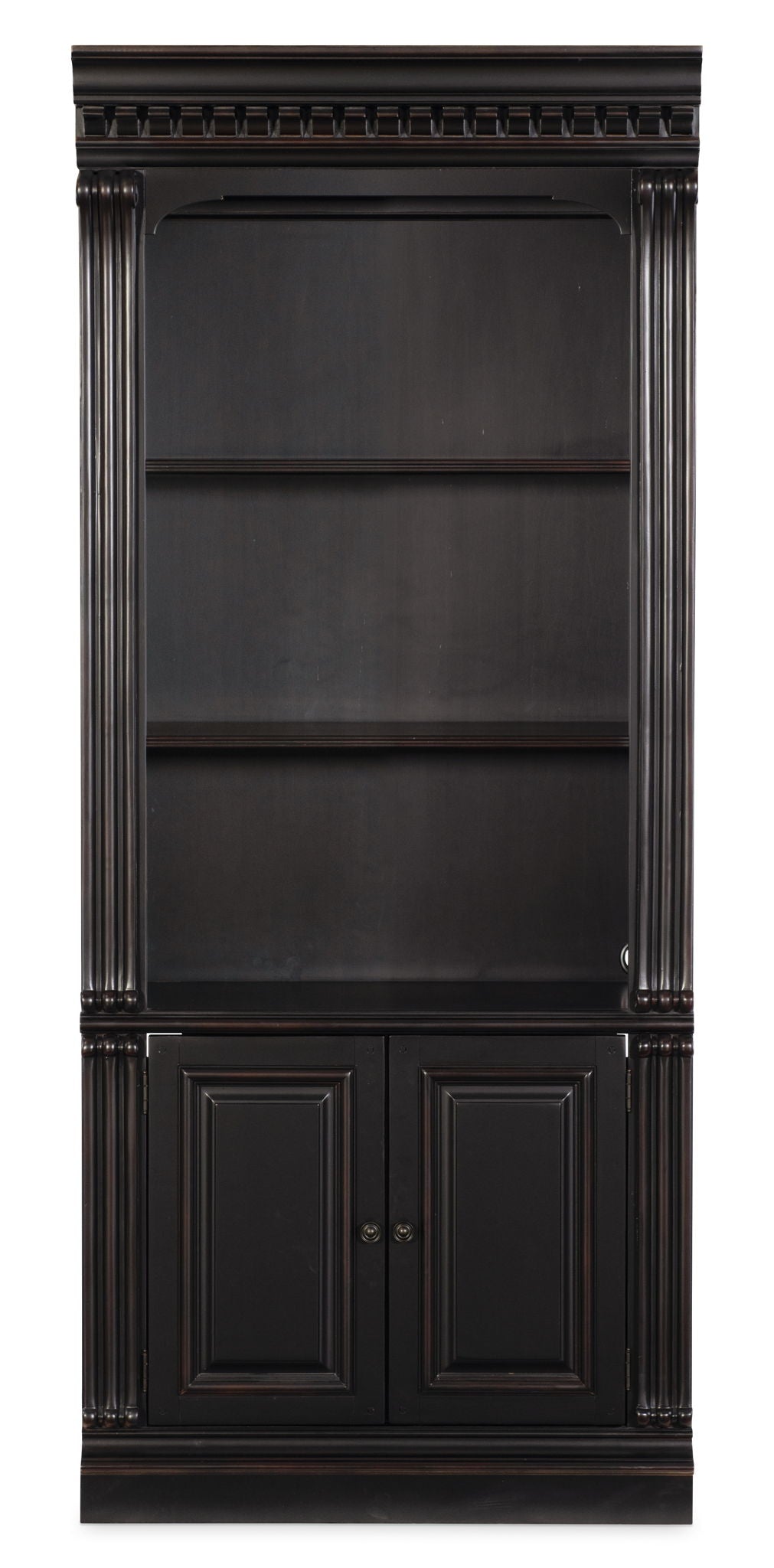 Telluride - Bunching Bookcase (With Doors) - Black