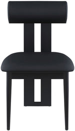 Dario - Faux Leather Dining Chair With Black Frame (Set of 2)