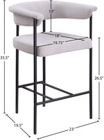 Malin - Linen Counter Stool (Set of 2)