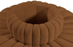 Arc - Velvet 8 Piece Round Modular Sofa - Saddle