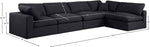 Comfy - 5 Piece Linen Modular Sectional