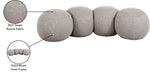 Apollo - Boucle Fabric Bench