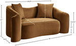 Destin - Loveseat - Saddle