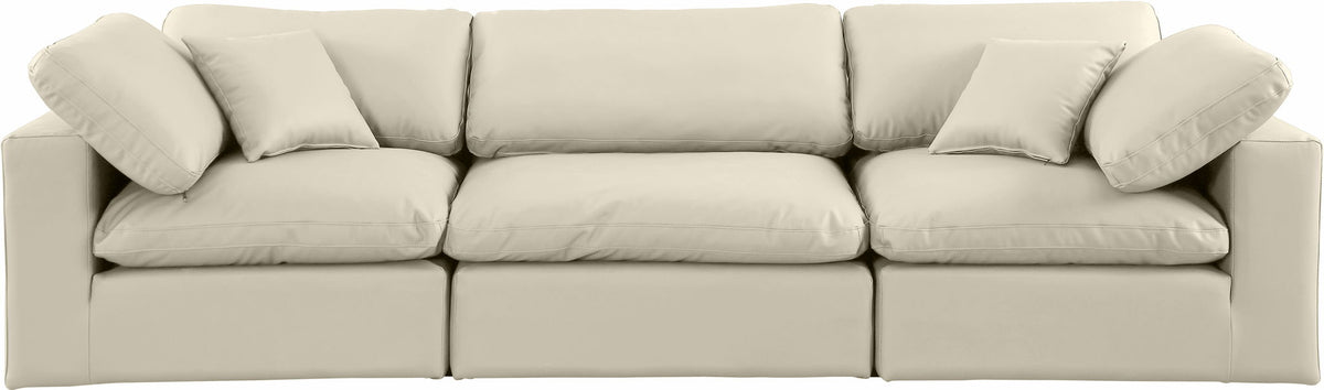 Comfy - Faux Leather Modular Sofa 3 Seats