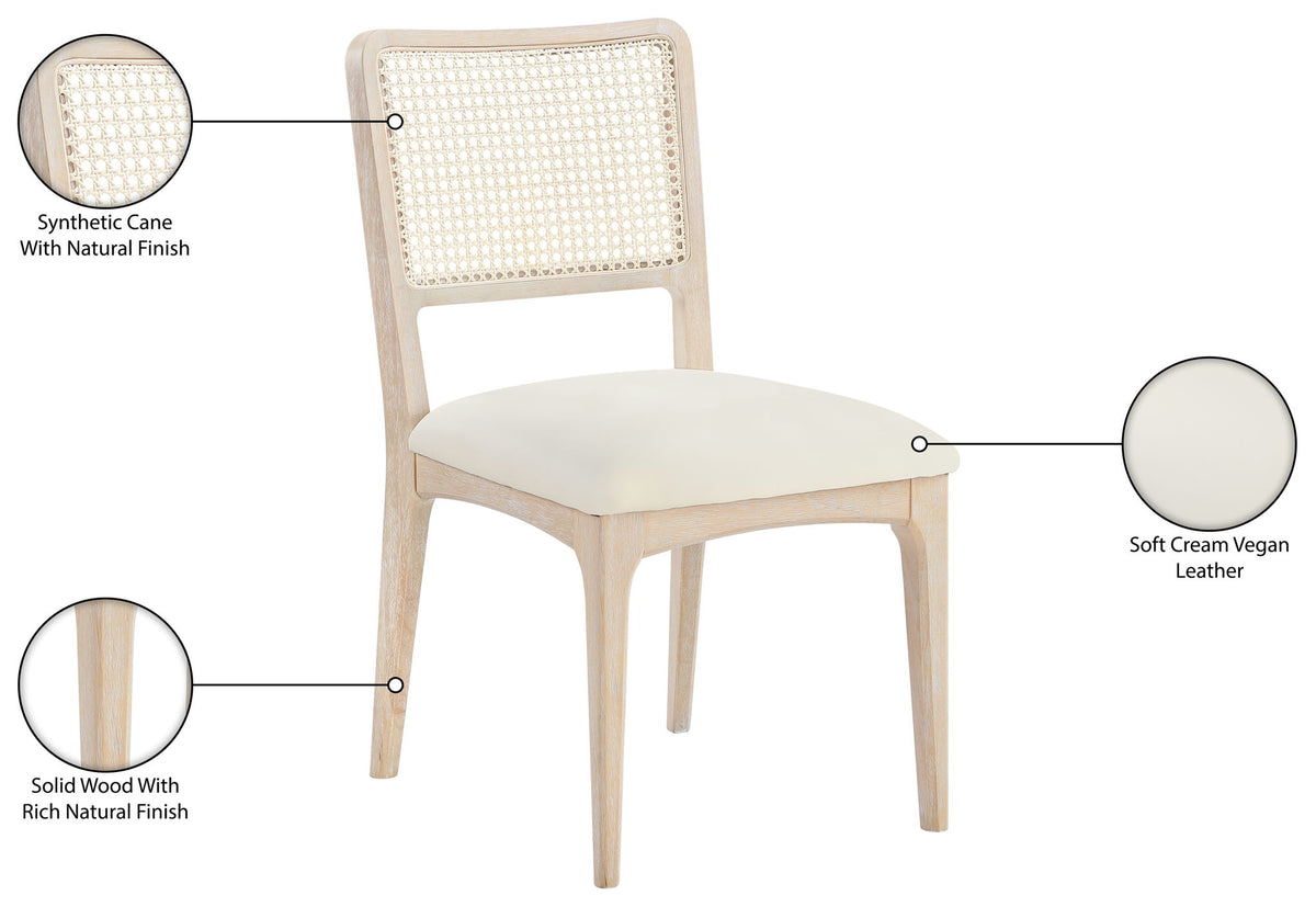 Atrium - Upholstered Seat Dining Chair With Brushed Natural Base (Set of 2)