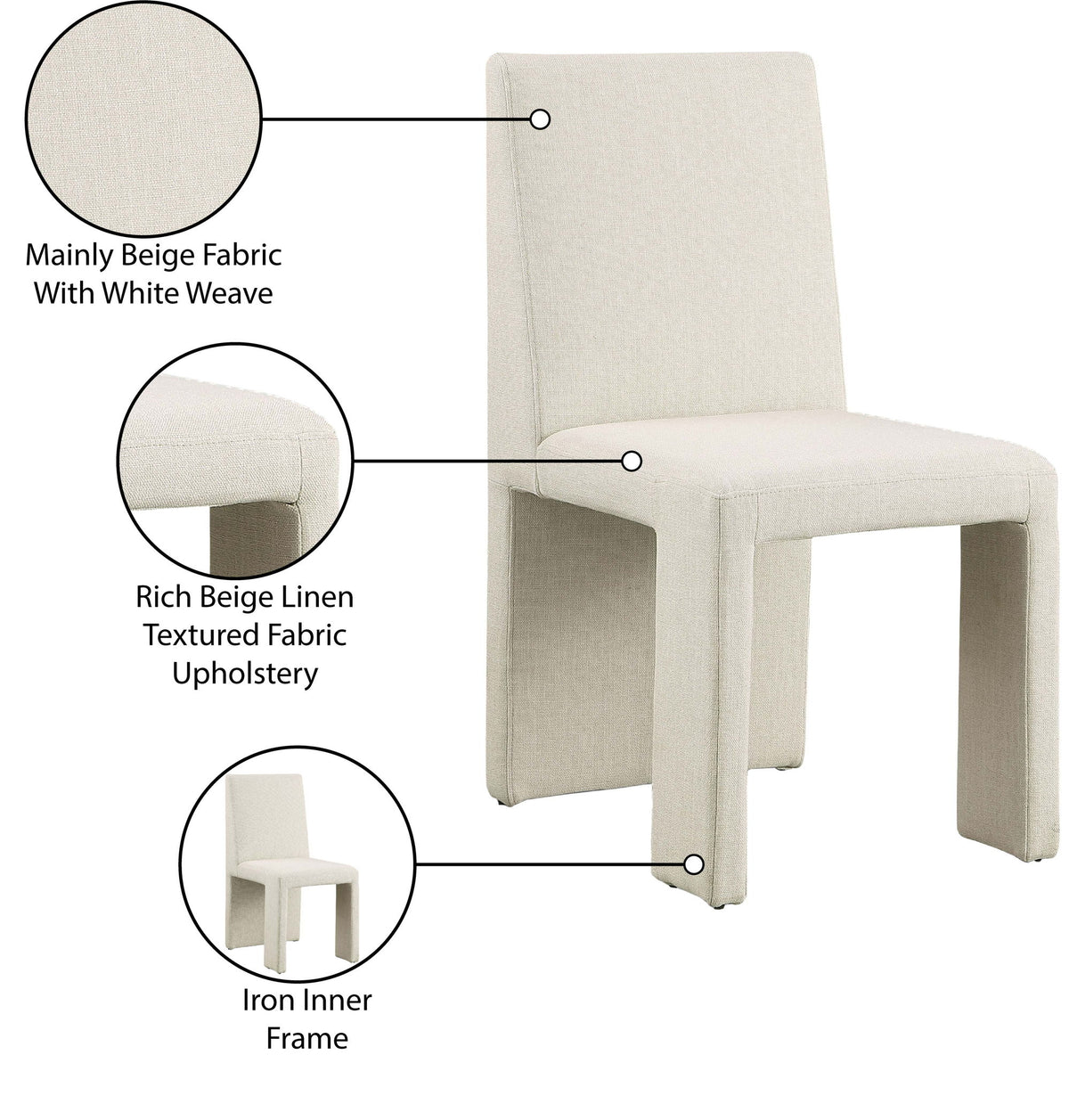 Benson - linen Dining Chair (Set of 2)