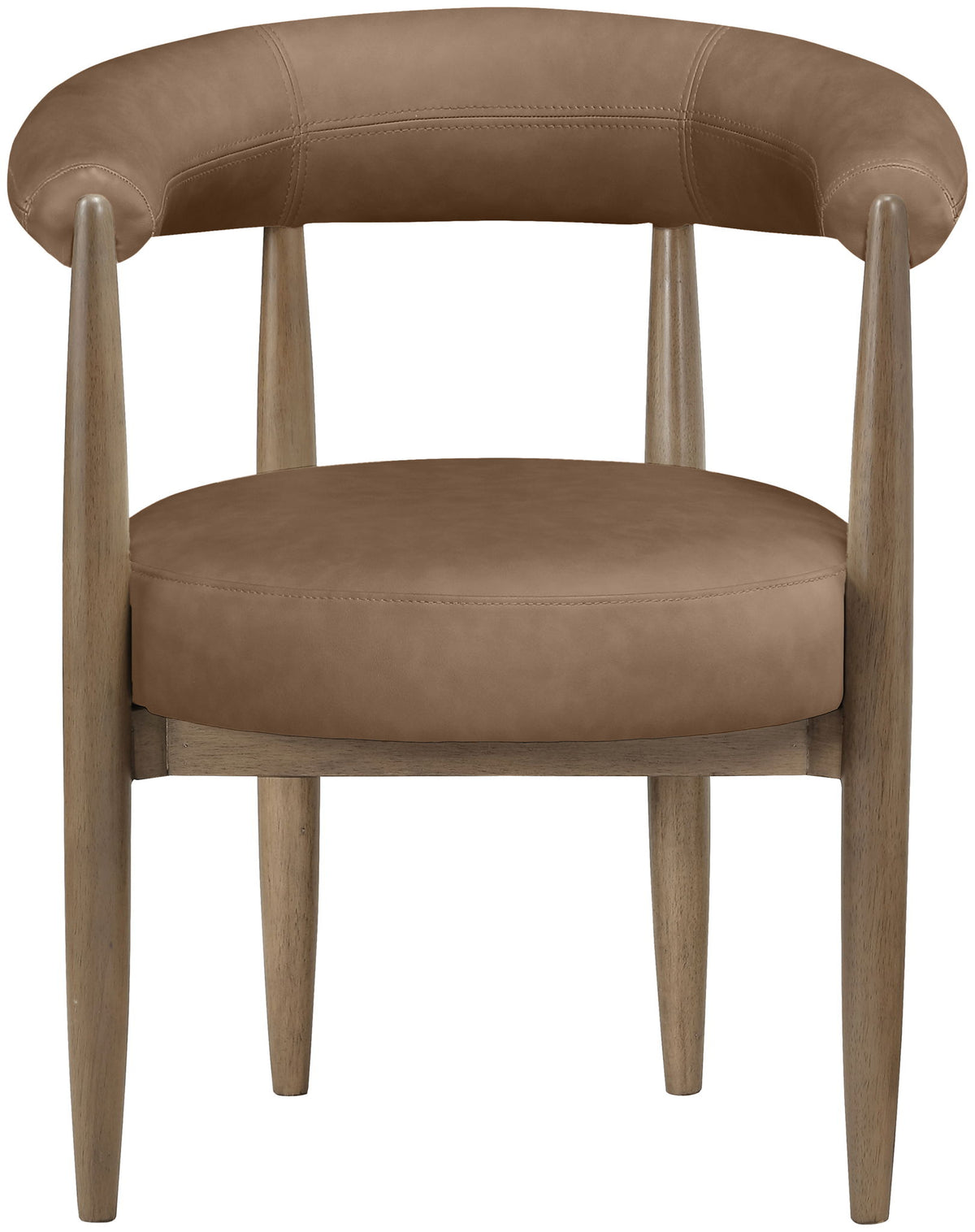 Sable - Vegan Leather Upholstered Dining Chair (Set of 2) - Brown Base
