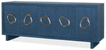 Commerce And Market - Paige Five-Door Credenza - Blue