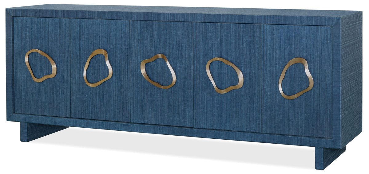 Commerce And Market - Paige Five-Door Credenza - Blue