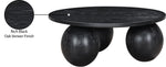 Fitch - Wood Oak Veneer Coffee Table - 3 Legs