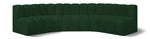 Arc - Boucle Fabric 5 Piece U-Shaped Modular Sofa