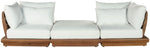 Mirella - 3 Piece Water Resistant Fabric Upholstered Outdoor Patio Modular Sofa
